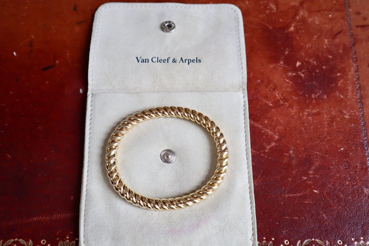 Van Cleef And Arpels Parure collier bracelet en or jaune 18 carats San Marco-photo-6