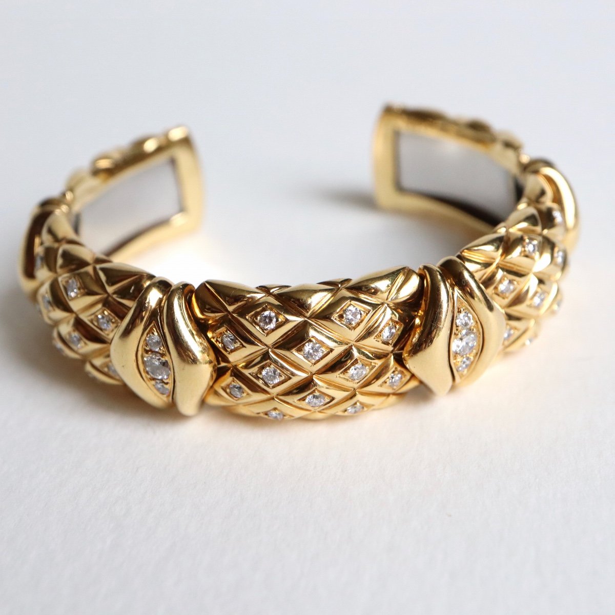 Mauboussin Bracelet Semi-rigide En Or Jaune 18kt Et Diamants-photo-1