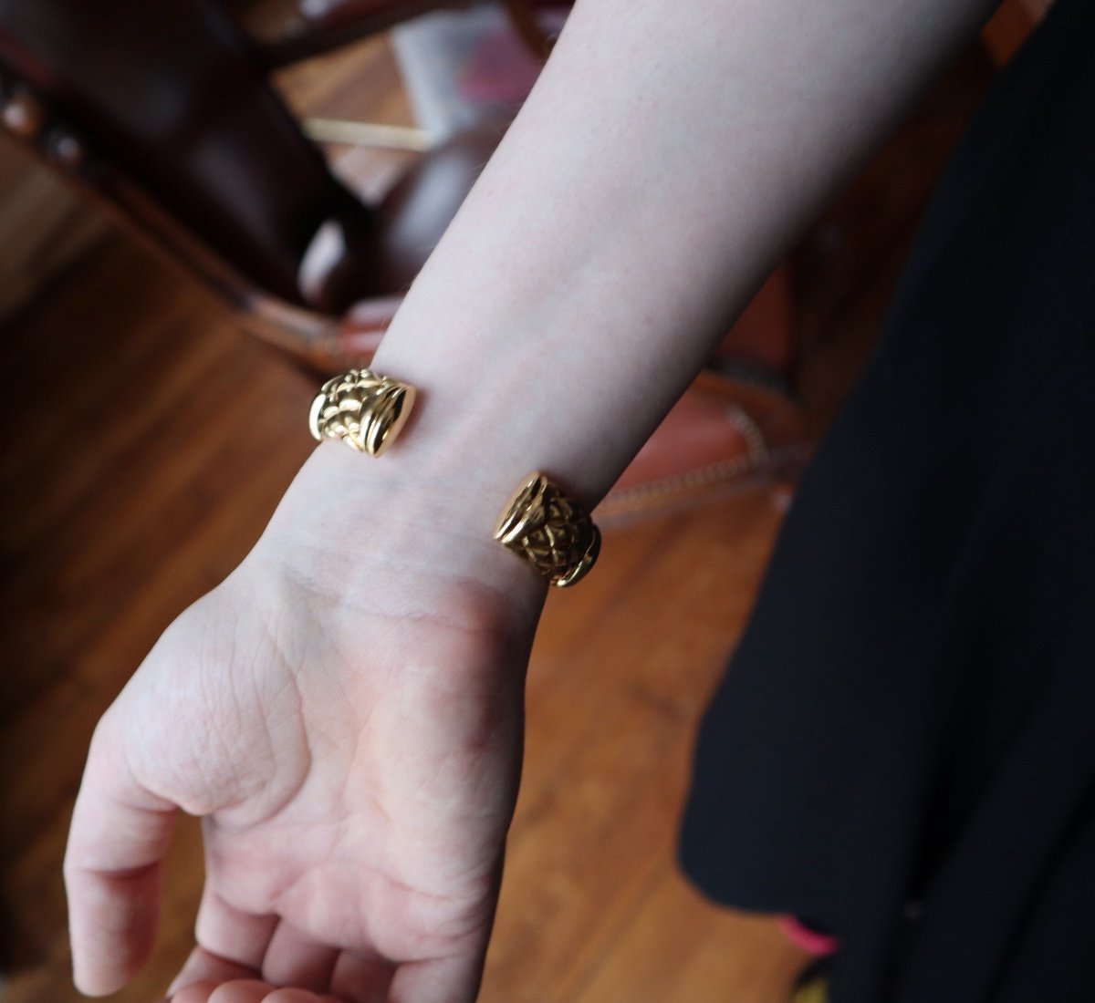 Mauboussin Bracelet Semi-rigide En Or Jaune 18kt Et Diamants-photo-4