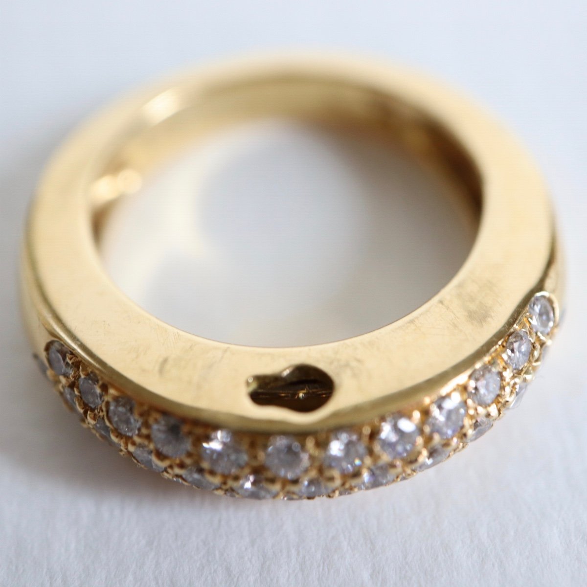 Piaget Double Bangle Ring In 18k Yellow Gold And Diamonds -photo-3