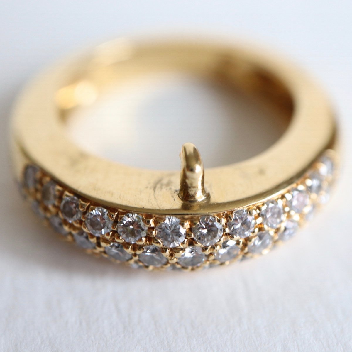 Piaget Double Bangle Ring In 18k Yellow Gold And Diamonds -photo-4