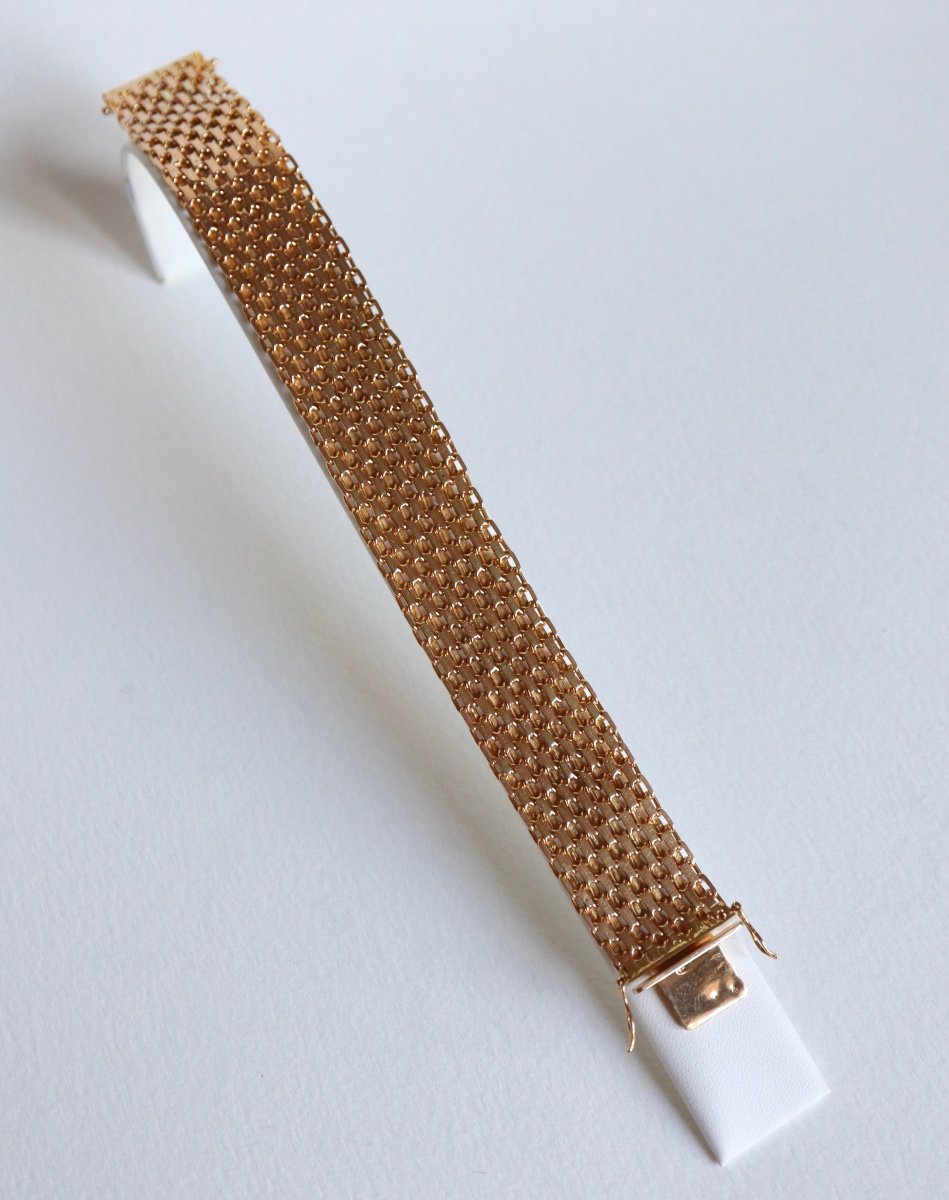 Bracelet En Or 18 Carats Années 1960-photo-4