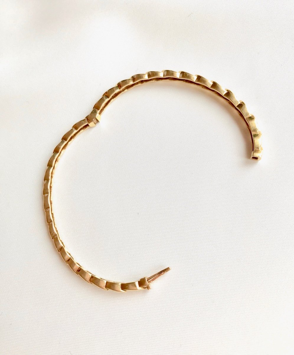 Chaumet Rigid Bracelets In 18 Carat Gold And Precious Stones-photo-5