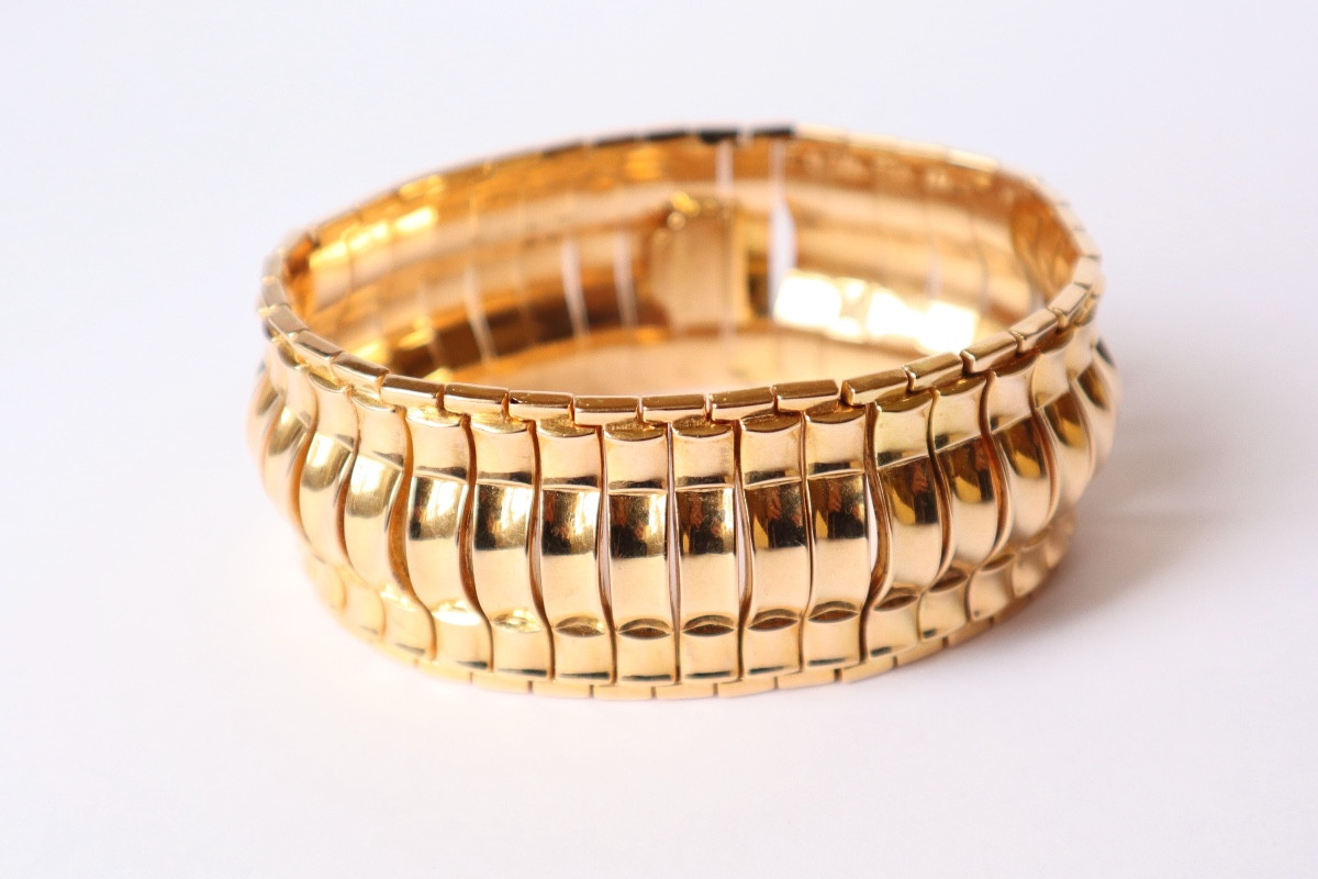 Bracelet en or années 1960