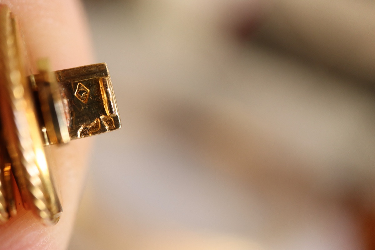 MARCHAK Collier ras de cou en or jaune 18 carat-photo-3