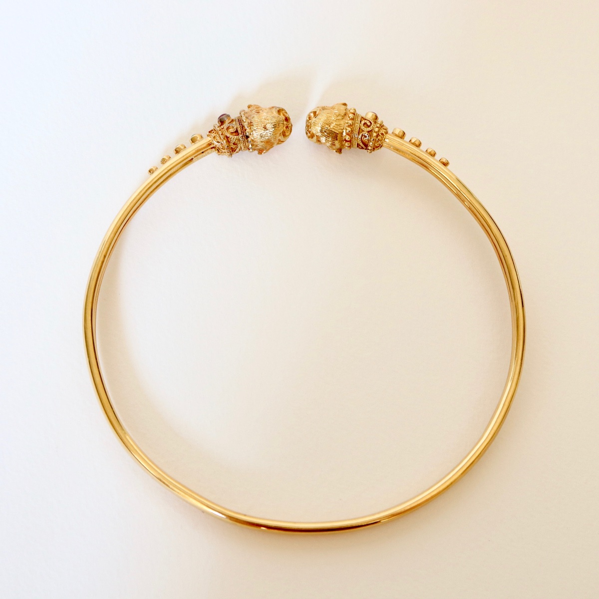 LALAOUNIS Collier en or jaune 18 carats Lalaounis têtes de lion-photo-4