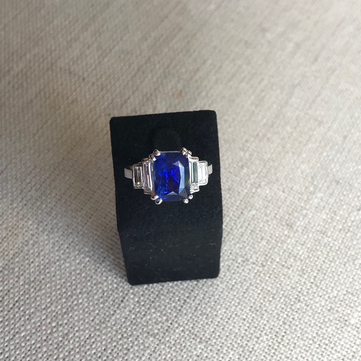 Bague Saphir Ceylan et diamants-photo-1