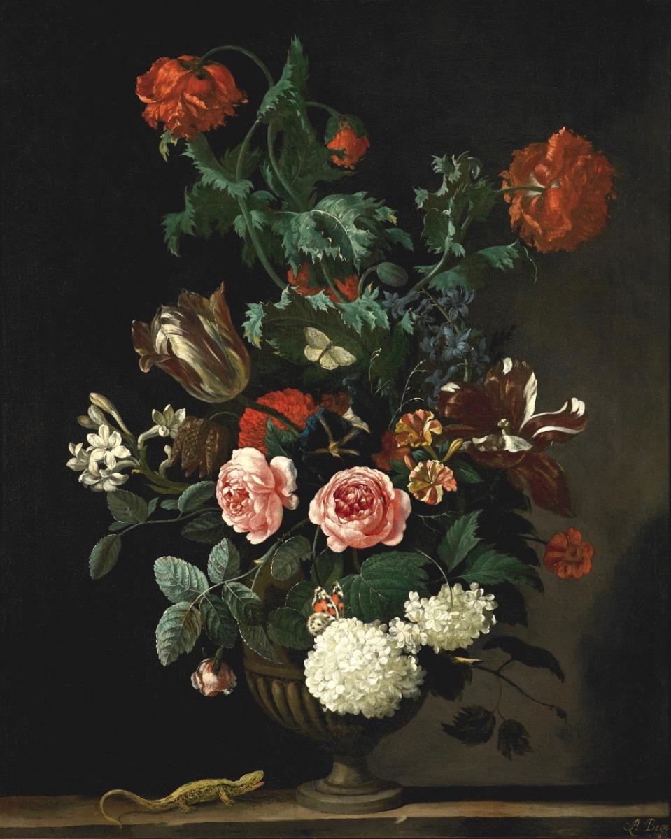 Abraham Begeyn, Flower Vase Circa 1670