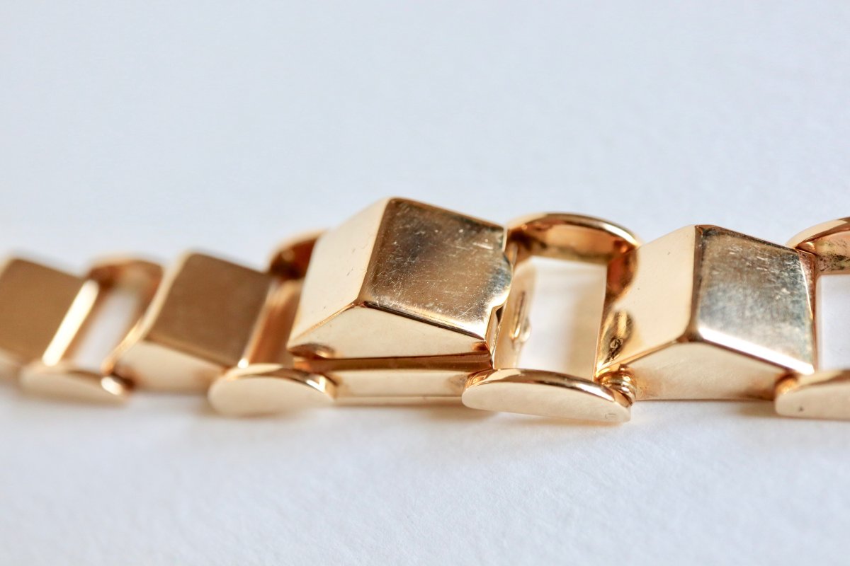 14ct Yellow Gold Secret Tank Watch 1940s-photo-3