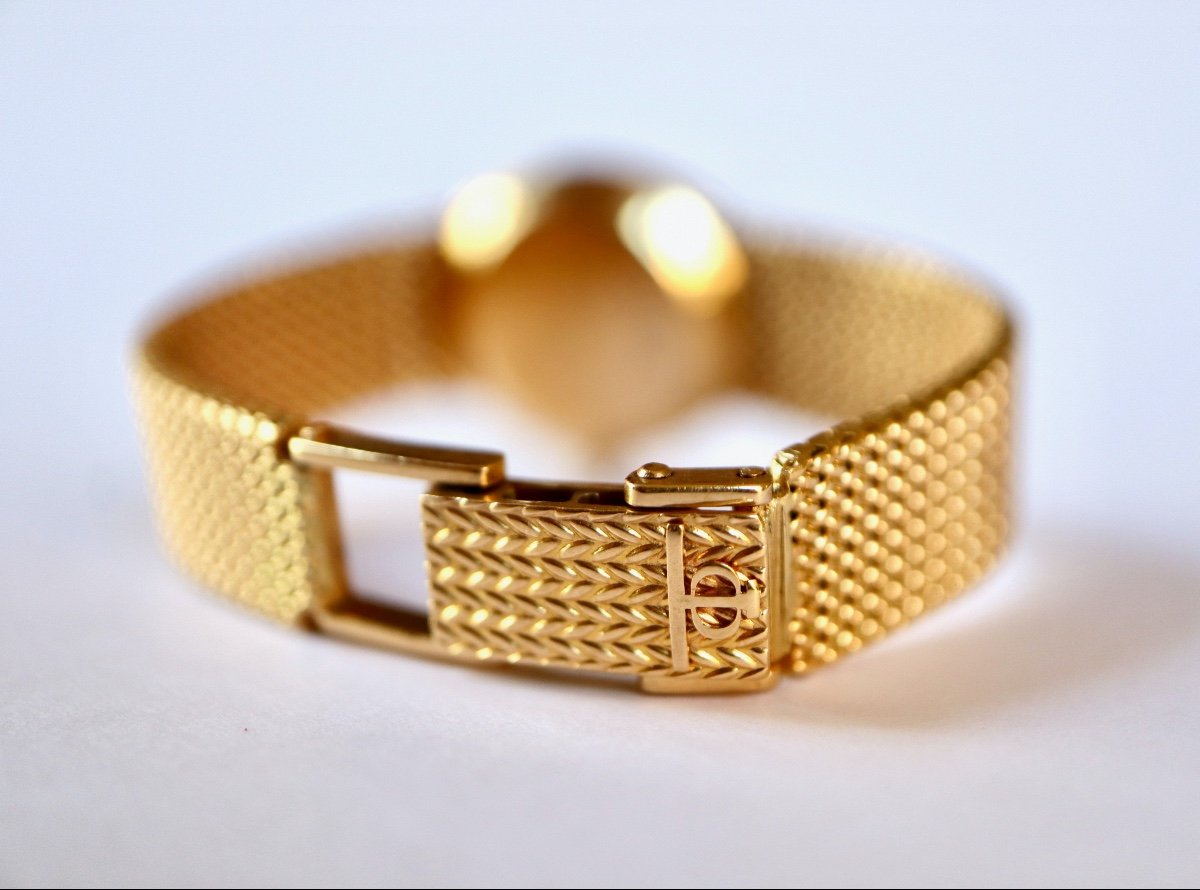 Baume Et Mercier Lady's Bracelet Watch In 18 Kt Yellow Gold 1960-photo-2