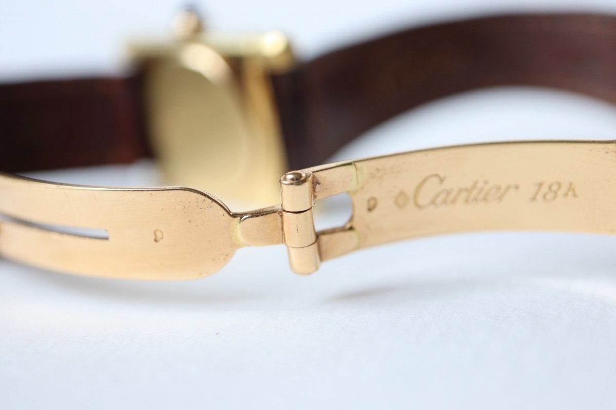 Cartier Model Tank Solo Watch In 18k Yellow Gold-photo-1