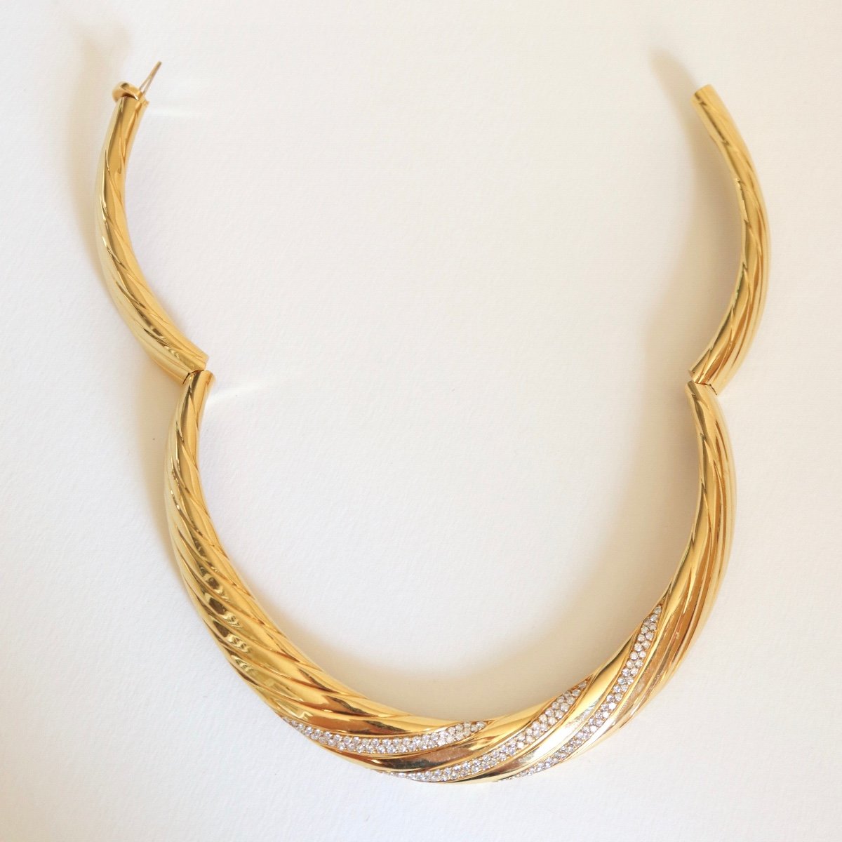 Fred Necklace Yellow Gold And Diamonds-photo-4