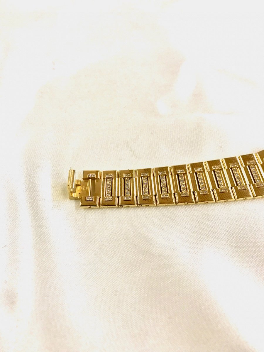 Piaget Watch In 18 Carat Gold And Diamonds-photo-2