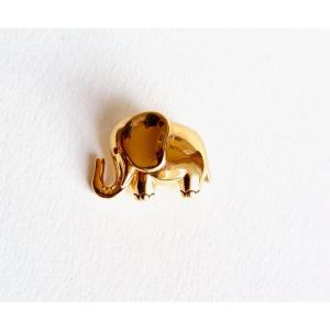 Fred Elephant Brooch In 18k Yellow Gold 1960s