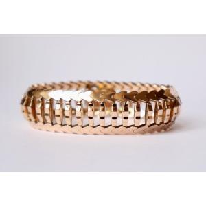 Bracelet Ancien En Or Jaune 18 Carats 1960