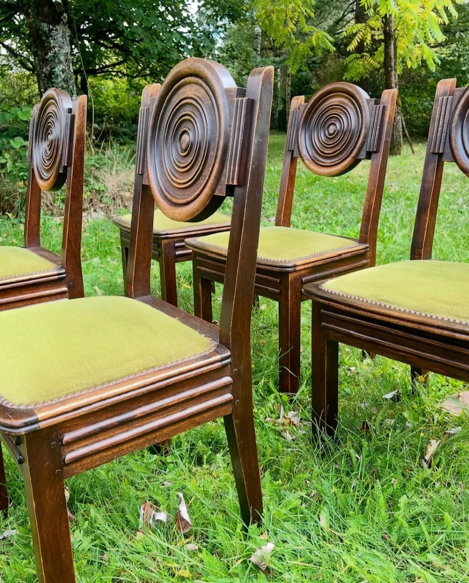 Suite de six chaises par Etienne Kohlmann-photo-3