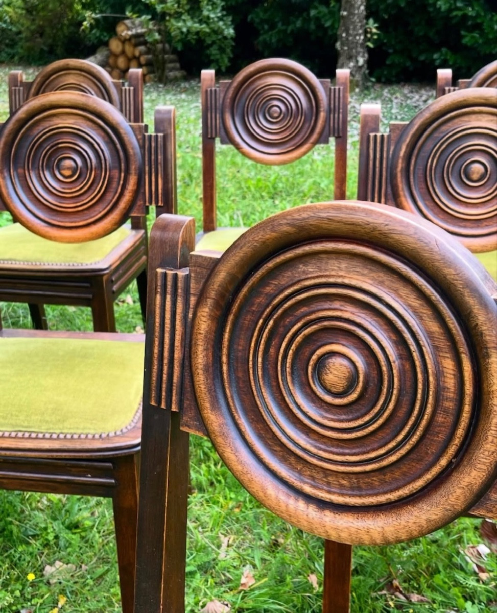 Suite de six chaises par Etienne Kohlmann