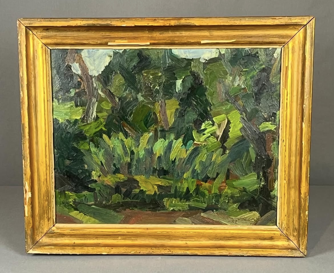 Ruben Gelardi, Undergrowth, Oil On Panel, 1952