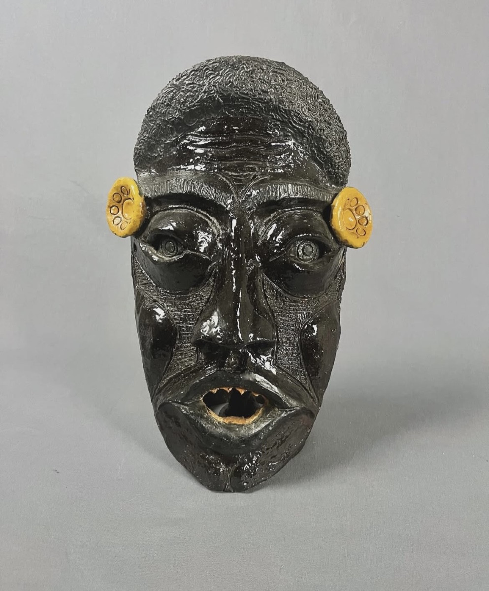 Glazed Terracotta Mask, Folk Art