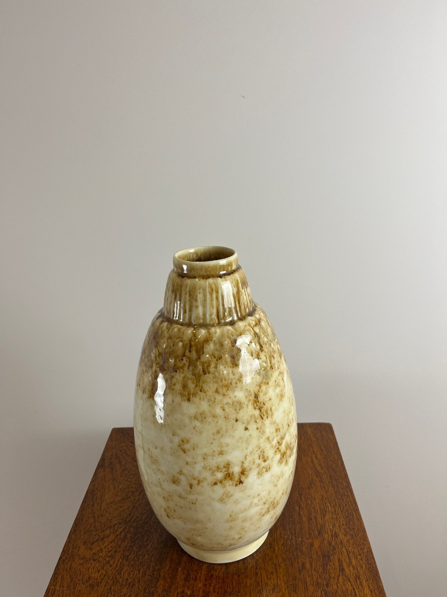 Vase Art Déco en porcelaine, signé-photo-2