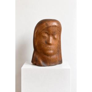 Louis Arnaud (1914–?), *head With Closed Eyes*, Signed And Dated 1960 In Intaglio