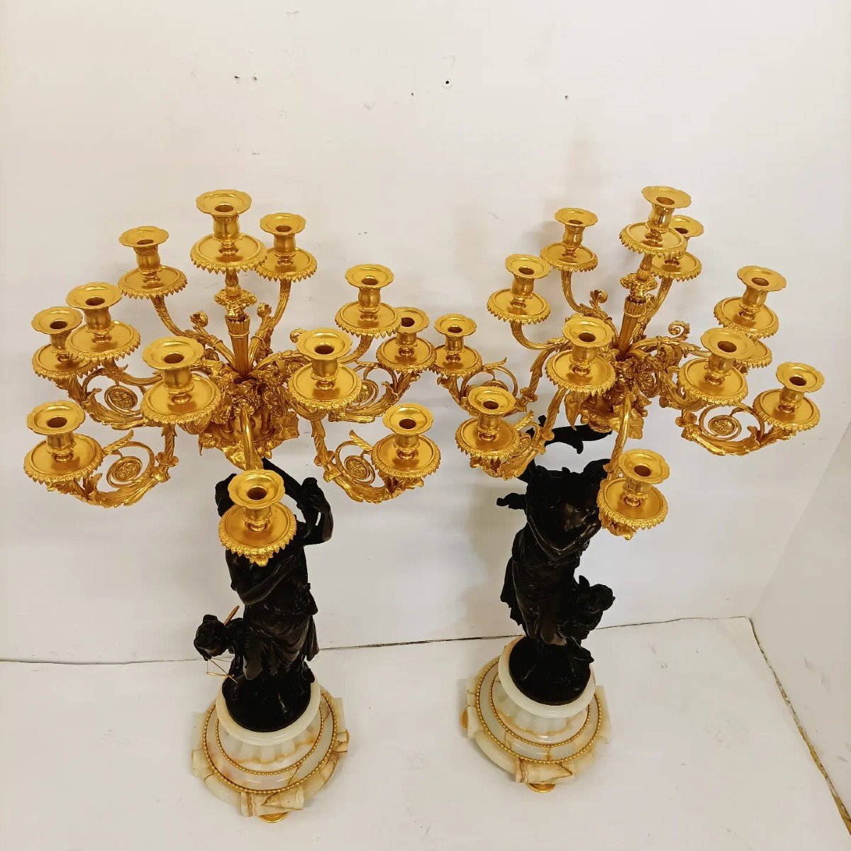 A Pair Of Large Candelabras-photo-2