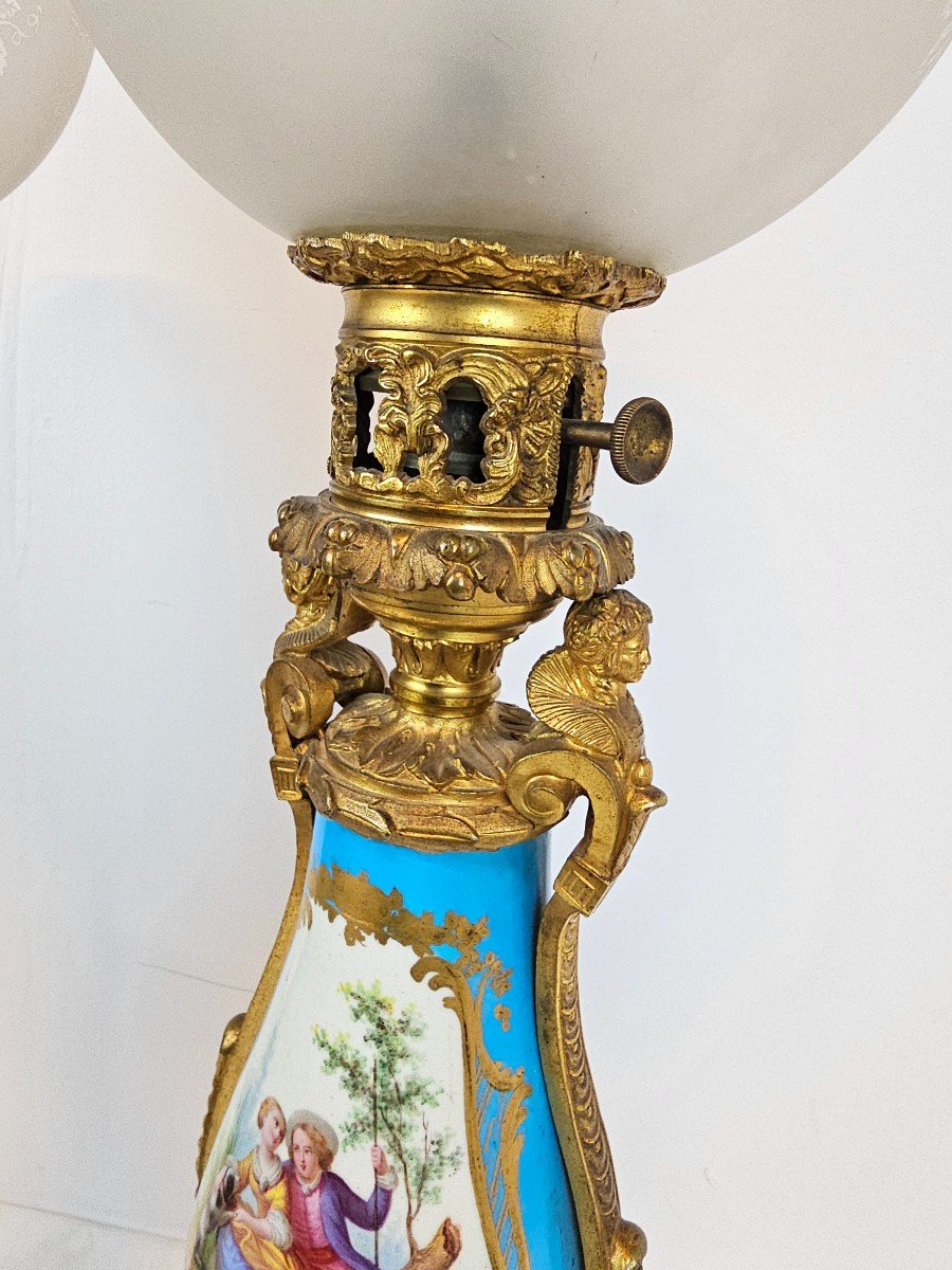 A Pair Of Sevres Lamps-photo-3
