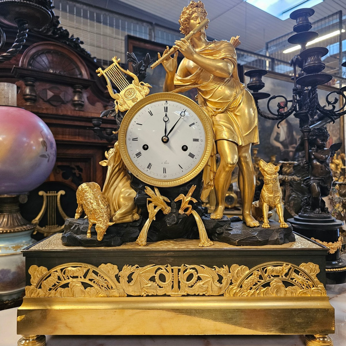Empire Bronze Clock
