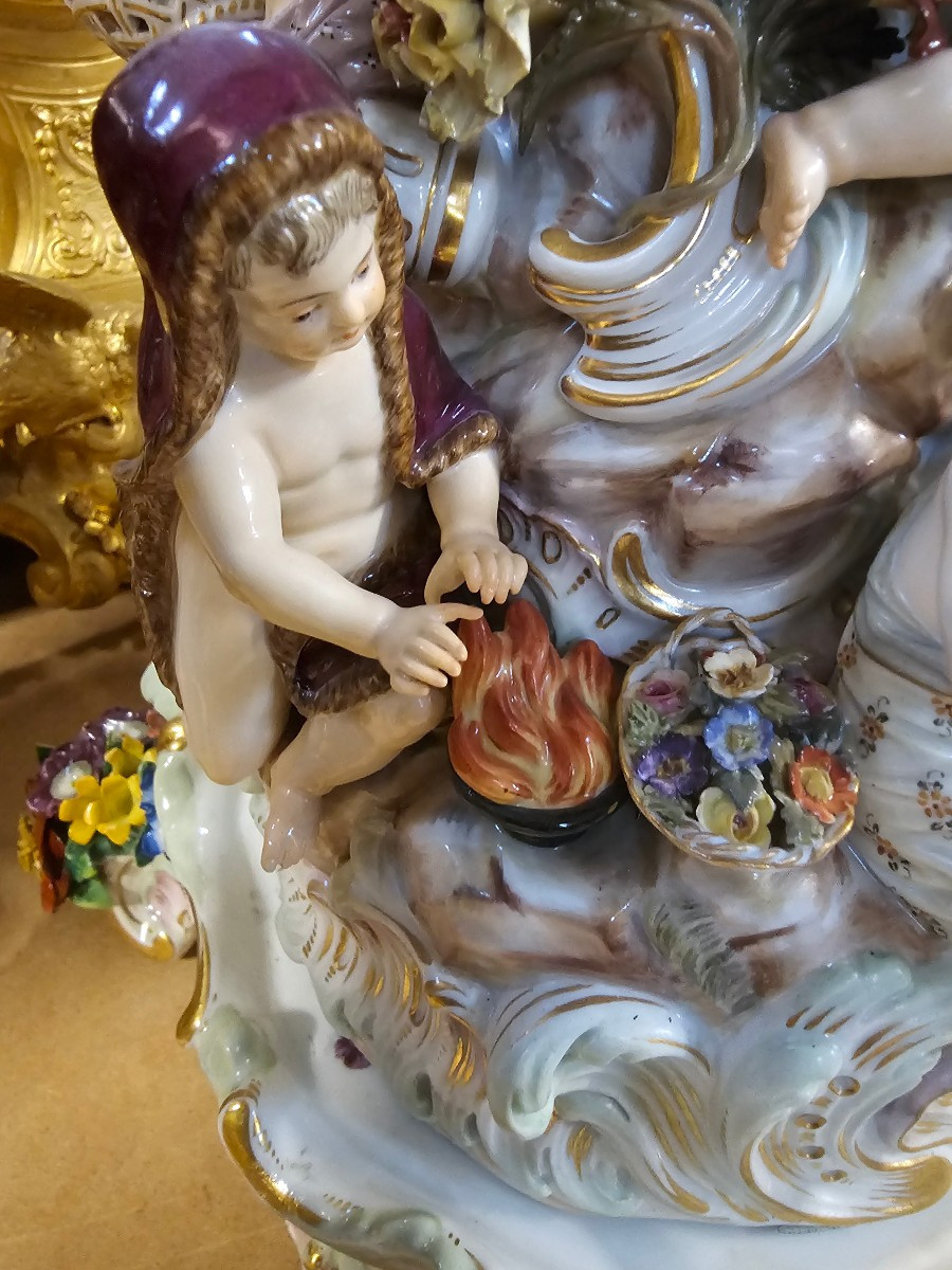 Grand plateau de Meissen XIX-photo-2