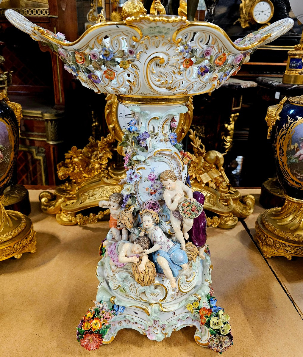 Grand plateau de Meissen XIX-photo-3