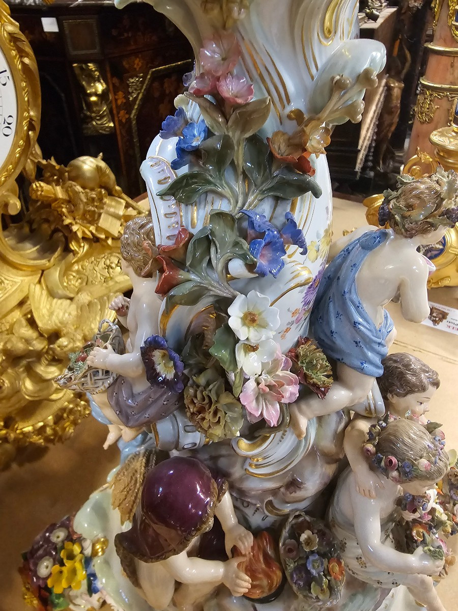 Grand plateau de Meissen XIX-photo-4