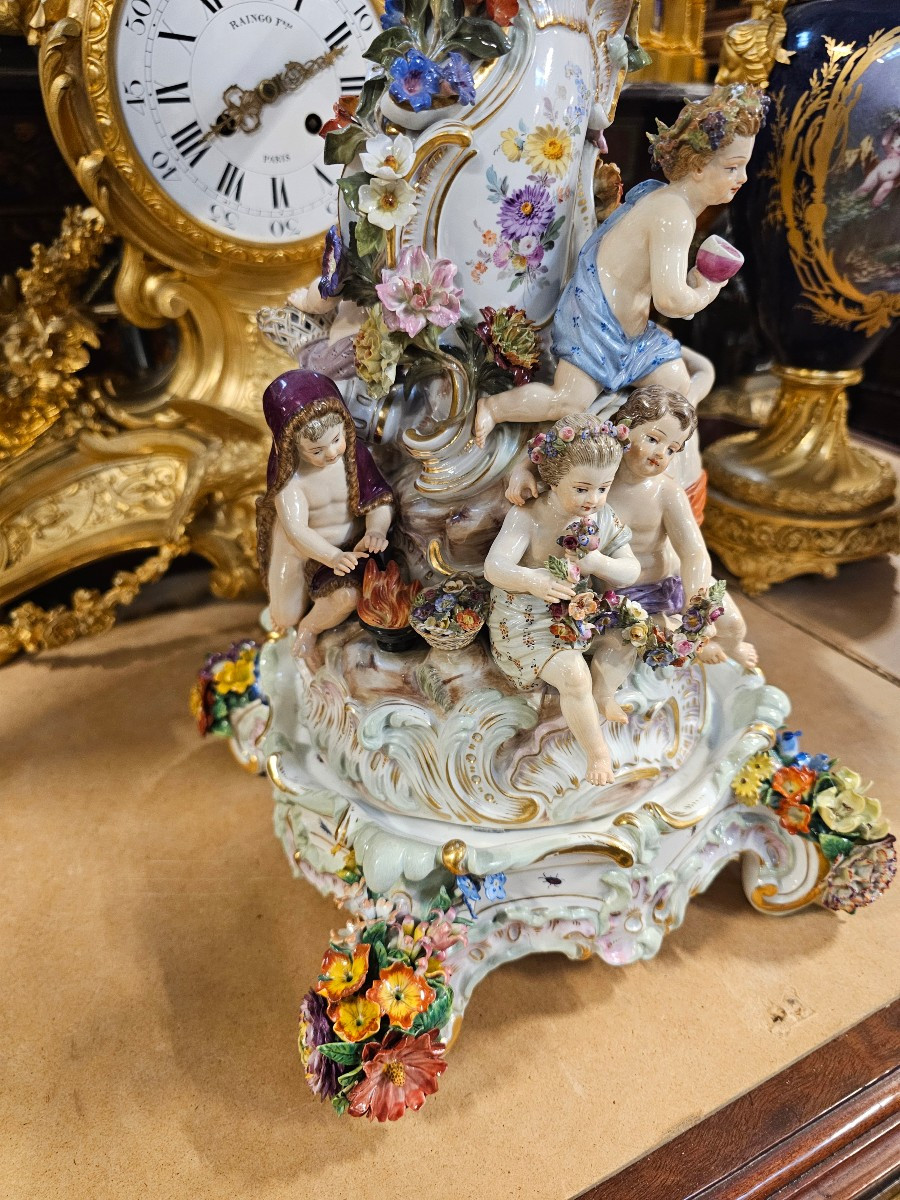 Grand plateau de Meissen XIX-photo-6