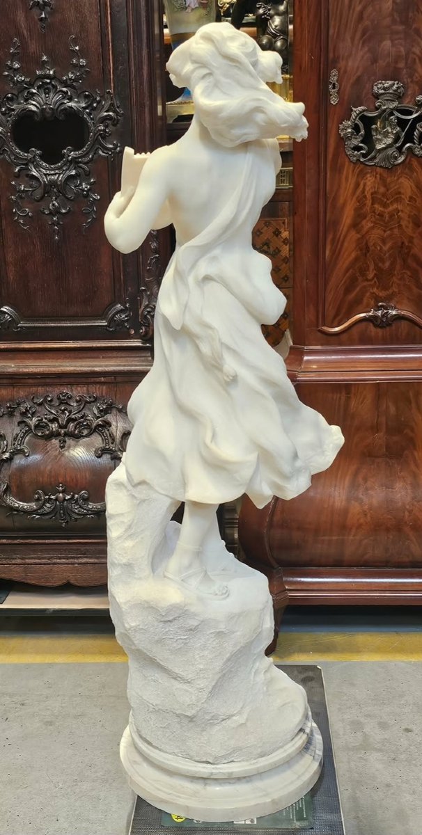 Marble Sculpture  105 Cm  19th–20th Centuries-photo-3