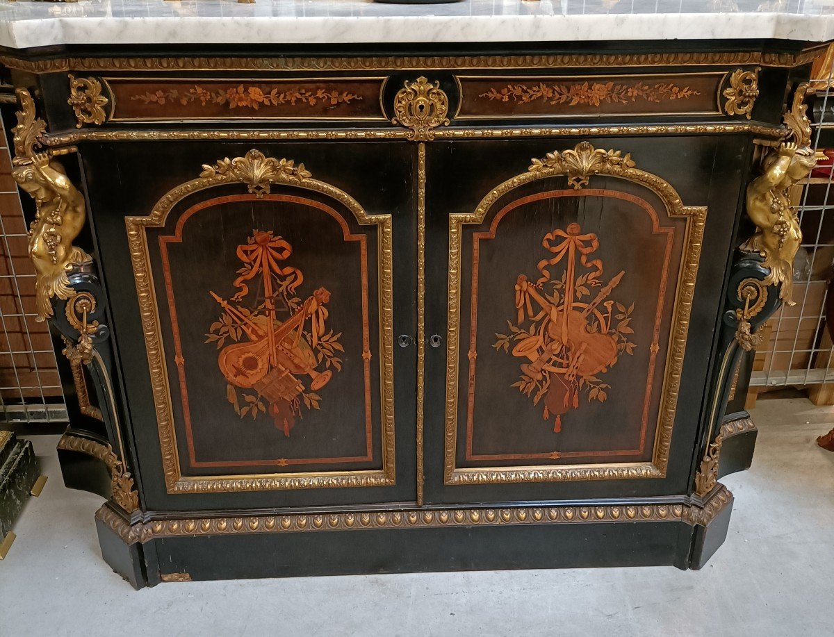 Beautiful Napoleon III Commode-buffet-photo-4