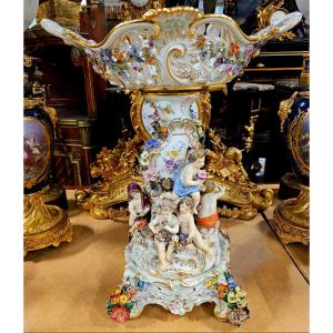 Grand plateau de Meissen XIX