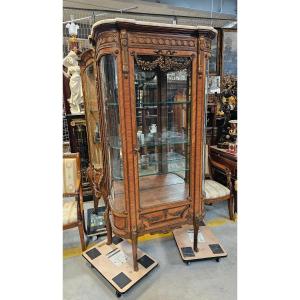 Louis XV-style Display Cabinets