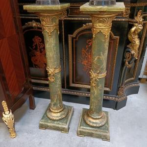 A Pair  Columns From The XIX E Century