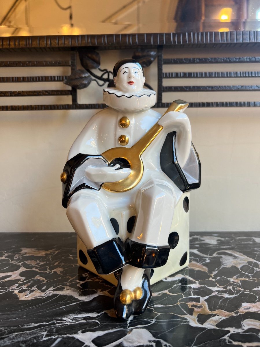 Rare Art Deco Night Light In Limoges Porcelain -photo-7