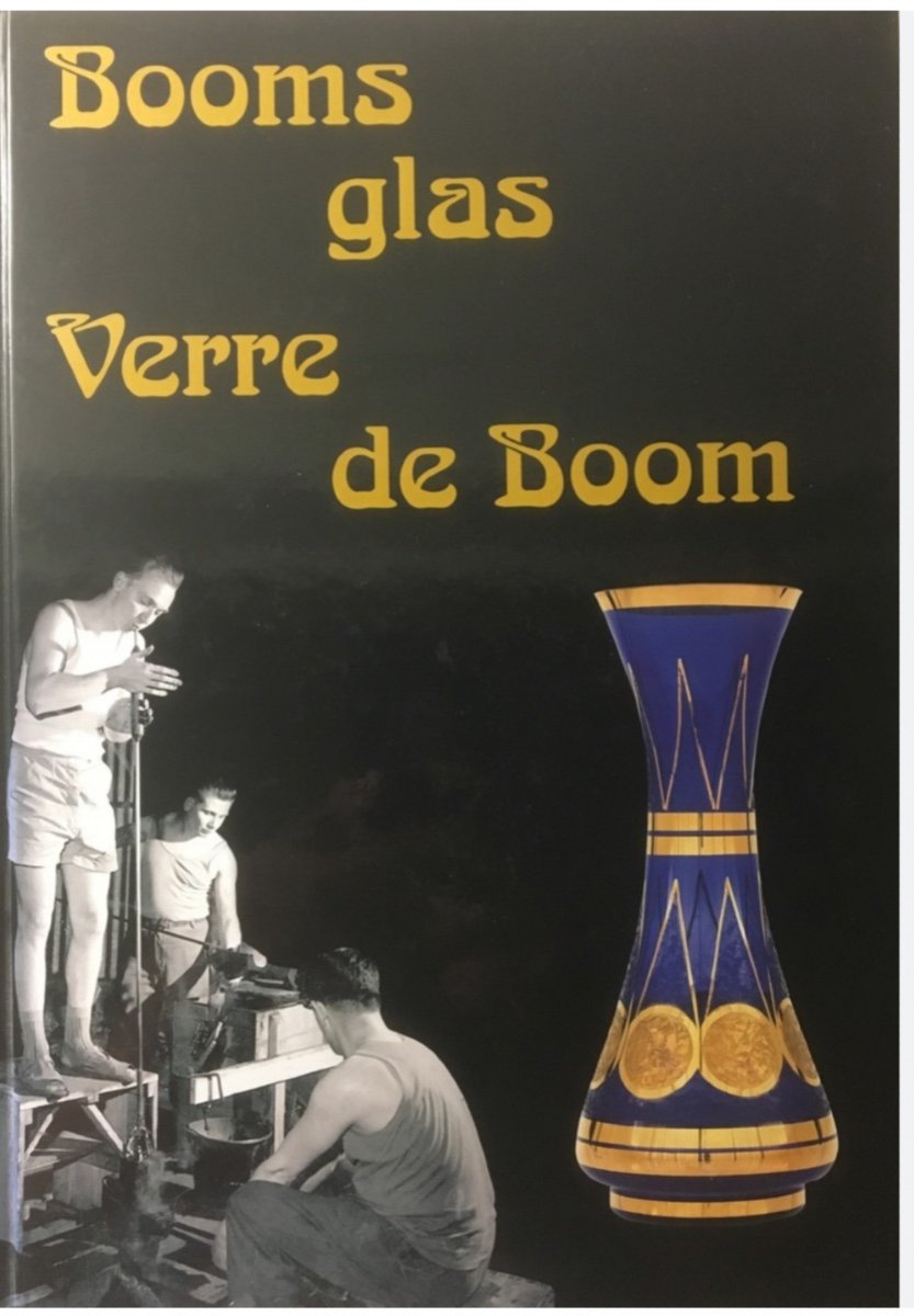 Pair Of Paul Heller Art Deco Vases / Rupel Boom Glassware {label} (art Deco Vase 1930-photo-7
