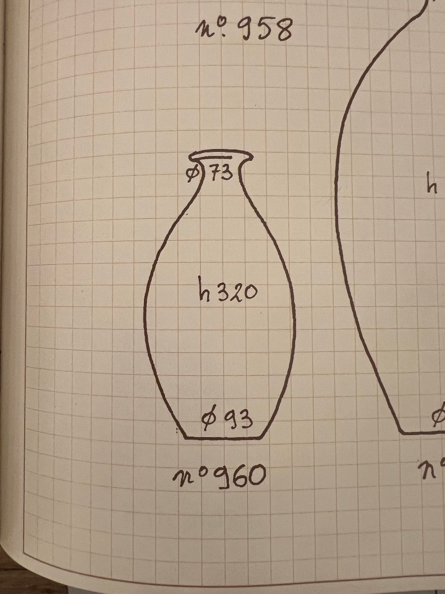 Superb Art Deco Catteau / Kéramis Vase With Extremely Rare Decor Signed { D.2244 } (art Deco Vase 1930-photo-8