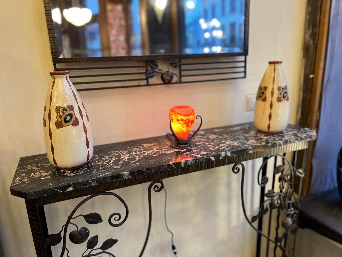 Veilleuse / Lampe / Brûle Parfum  Art Déco Signée Robj Paris ( Lampe Art Deco 1920 - 1930 ) -photo-8