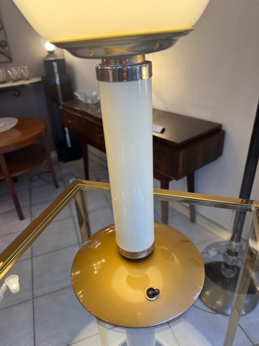 Art Deco Jumo 350 Lamp / Late 40s / Metal And Perspex (art Deco Lamps 1930)-photo-2