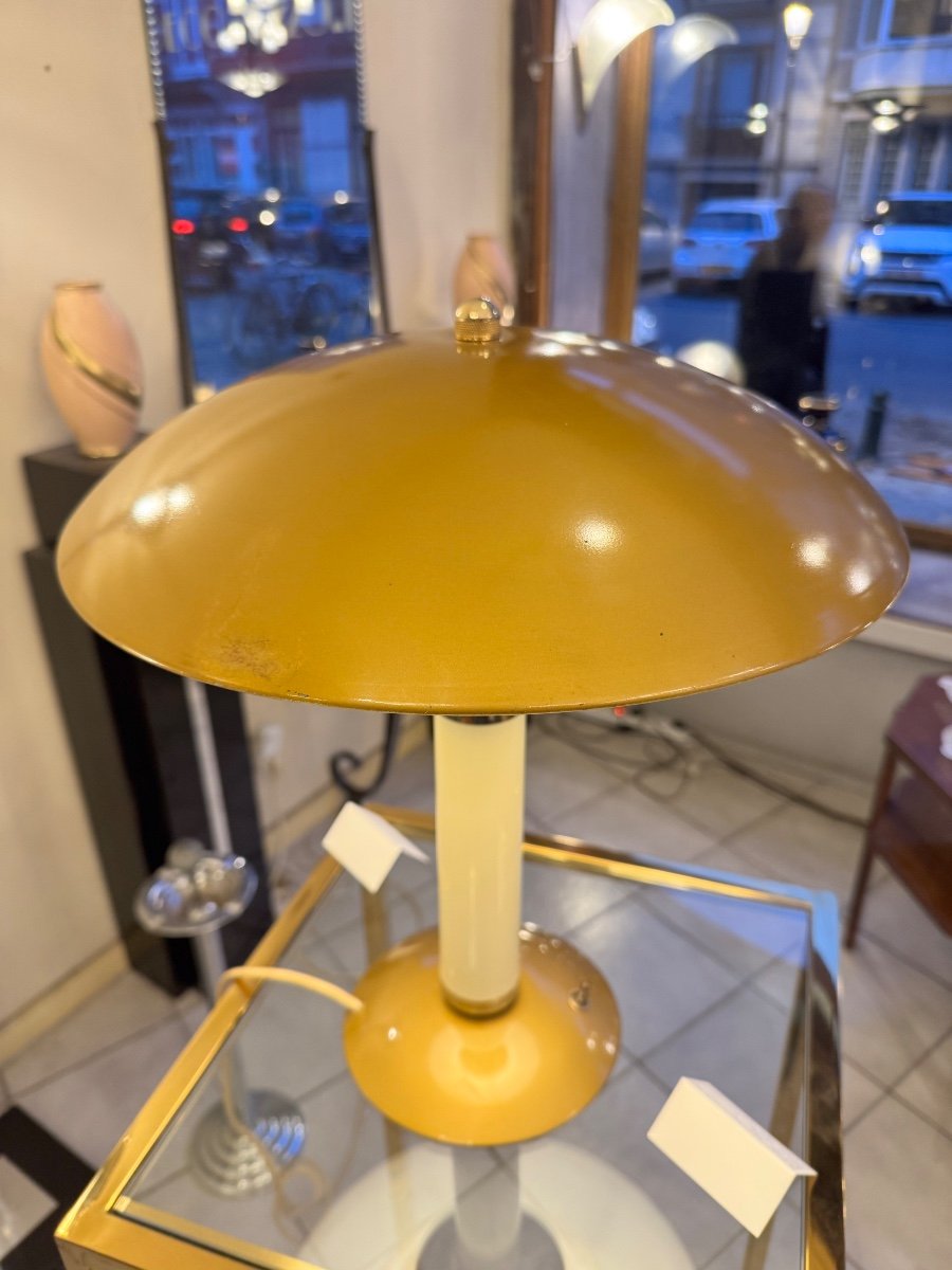 Art Deco Jumo 350 Lamp / Late 40s / Metal And Perspex (art Deco Lamps 1930)-photo-8