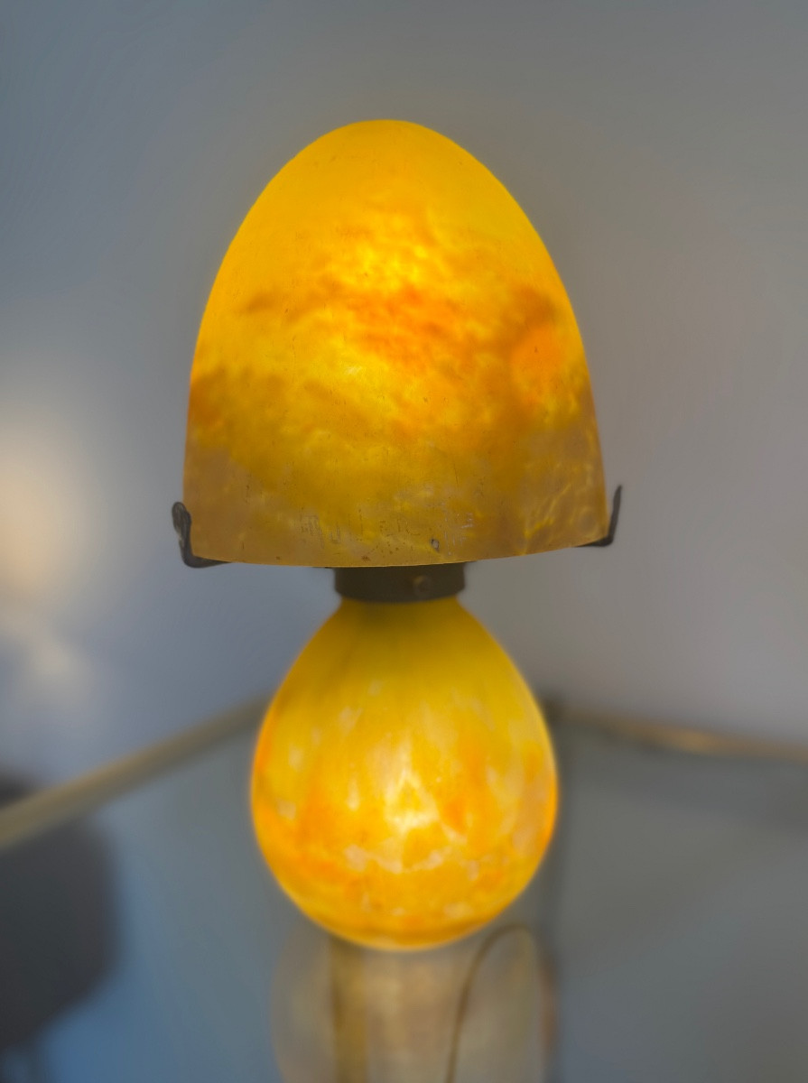 Lampe Transition Art Nouveau / Art Déco à Double éclairage Signée Müller Frères ( 1920 / 1930 )