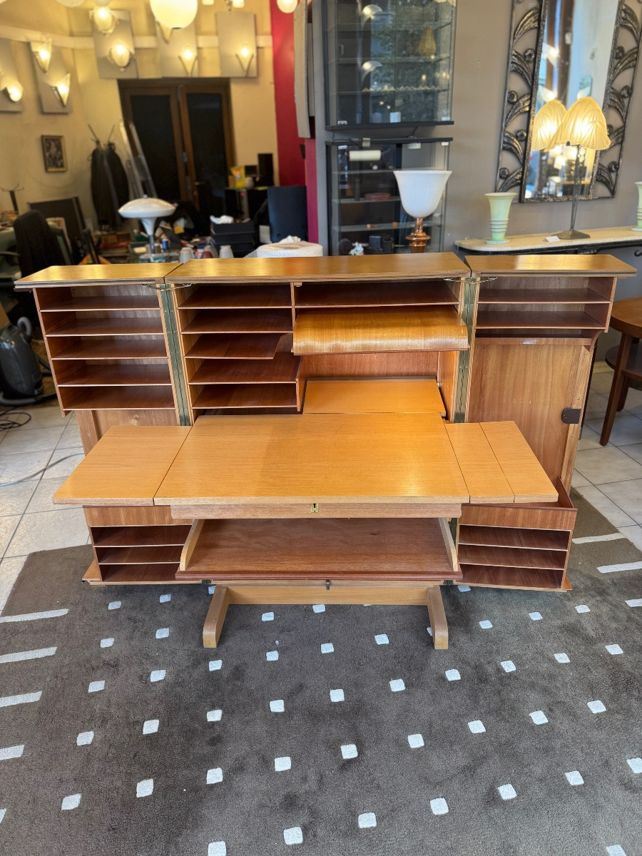 Bureau Malle « Magic Box » Mummenthaler & Meier Créé en 1928 / Modèle de 1950 ( suisse design )-photo-3