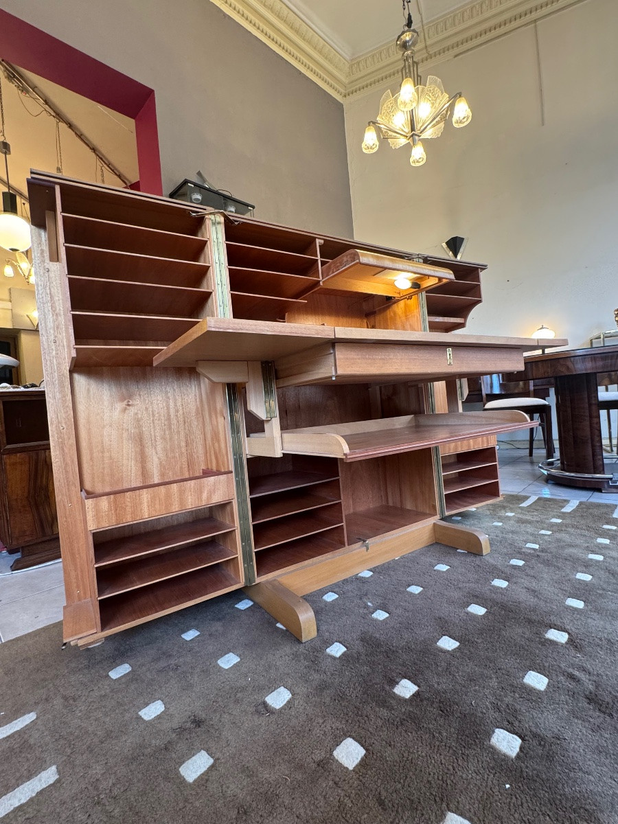 Bureau Malle « Magic Box » Mummenthaler & Meier Créé en 1928 / Modèle de 1950 ( suisse design )-photo-3