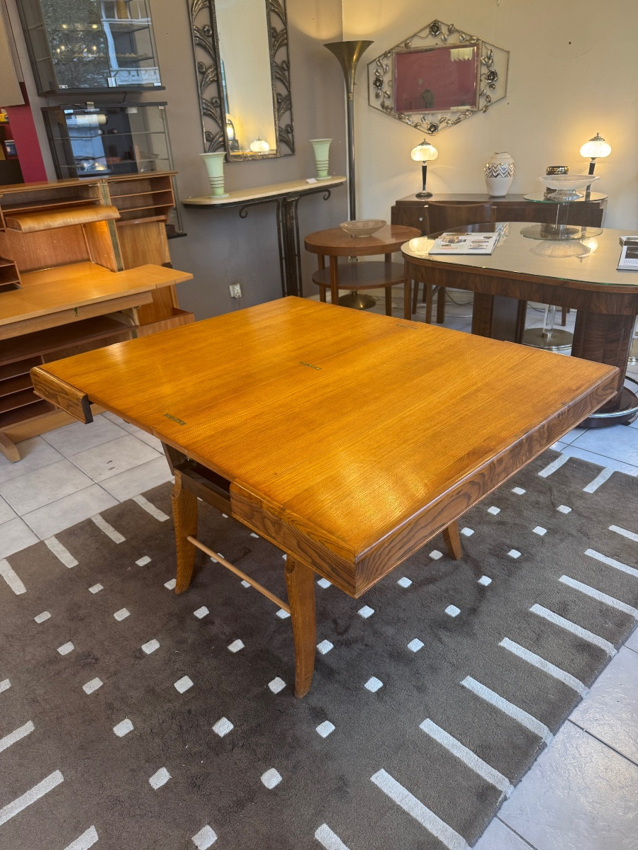 Dining Table / Coffee Table With Transformation In Ash Wood Circa 1950 (vintage Tables)