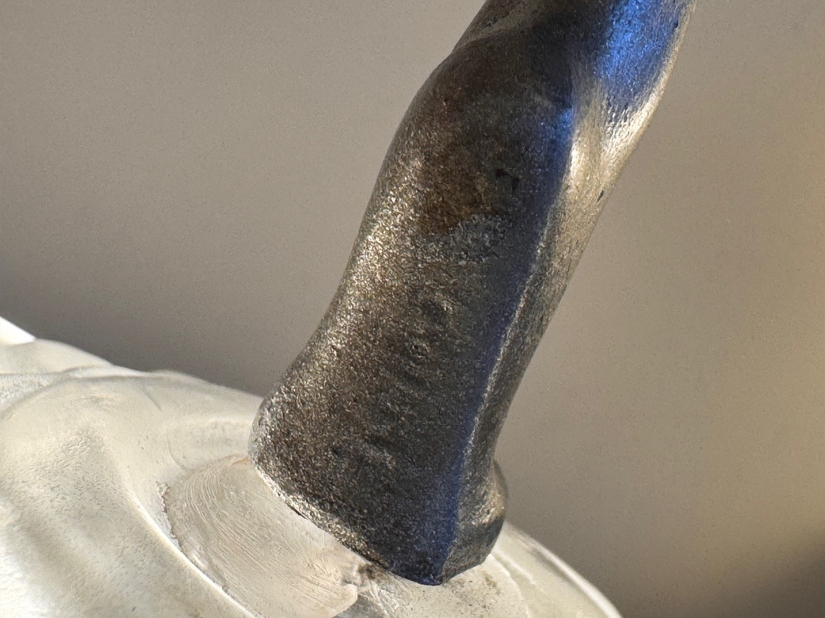 Extraordinaire Lampe Art Déco Émile Grégoire « Danseuse aux cymbales » Signée ( art deco 1930 -photo-7