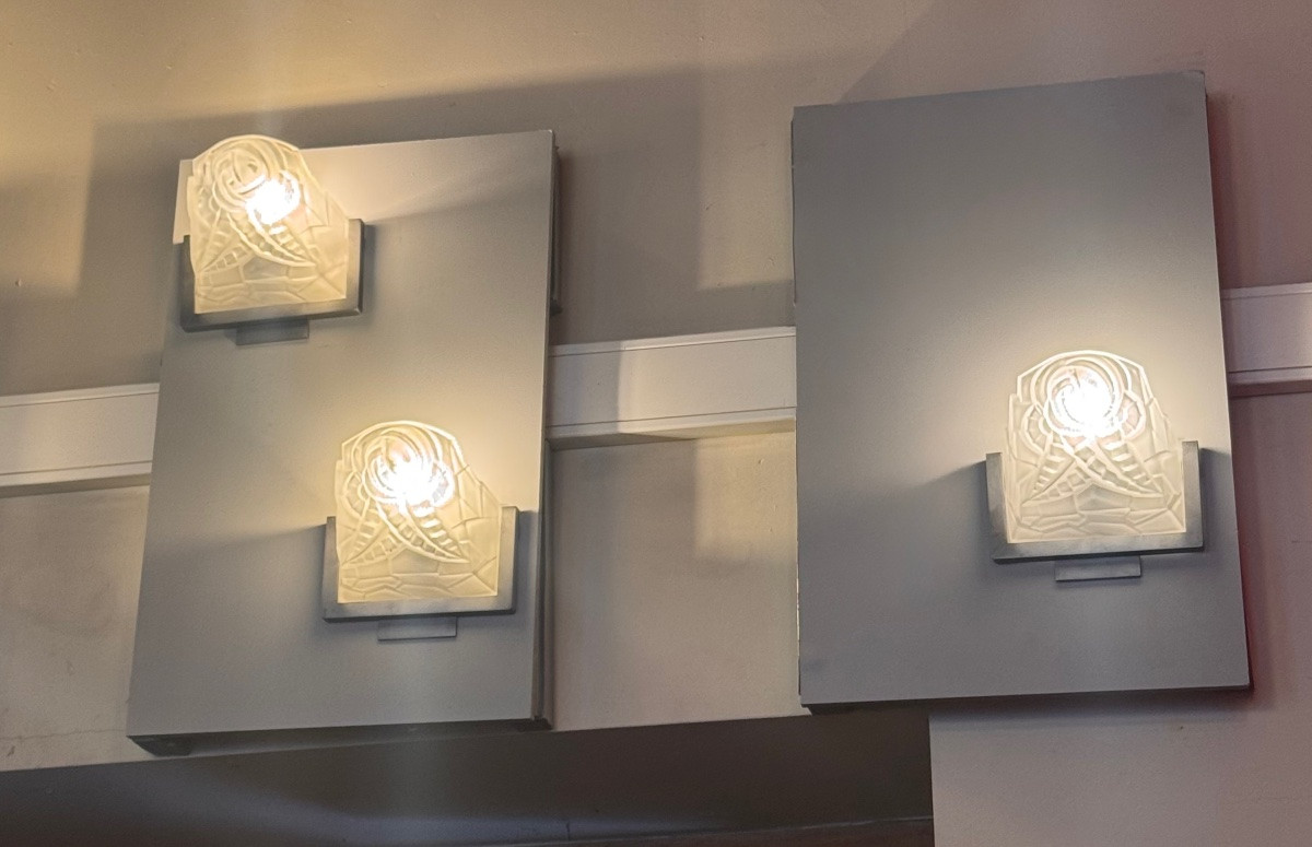 Paire d’appliques ( plus que une seule dispo ) Art Déco Degué « 726 » ( applique art deco 1930 -photo-4