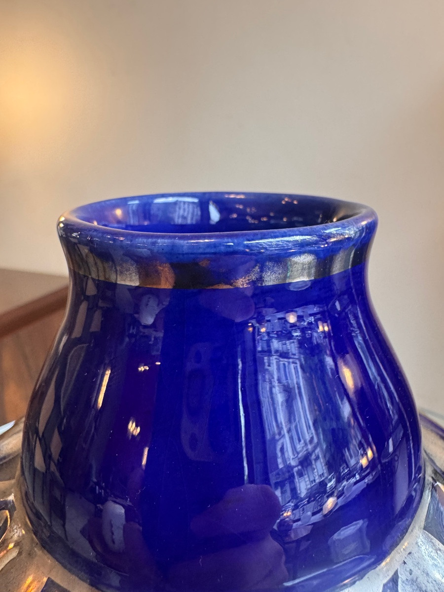 Art Deco Vase Signed Odyv 489 / Odette Berlot And Yvonne Mussier ( Vierzon 1930 ) -photo-6